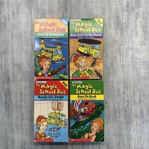 4 The Magic School Bus VHS Energized, Ants In Pants, Ready Set Dough, Goes Seed